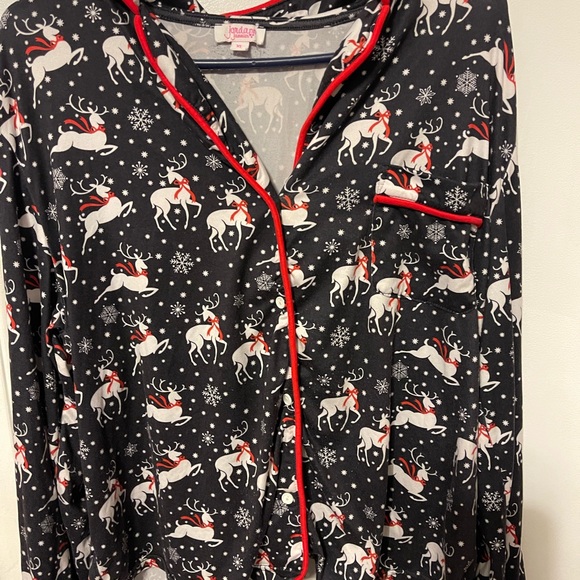 Jordan Other - Jordan Black and Red Reindeer Pajama Set